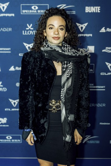 Isabelle Geiß on the red carpet in front of the award ceremony at the Pullmann Berlin Schweizerhof,