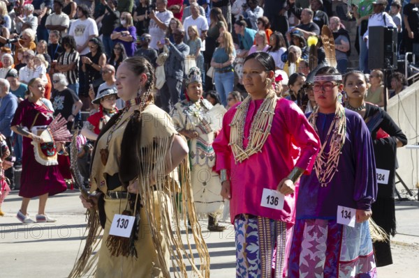 Detroit, Michigan USA - 13 October 2025 - On Indigenous People's Day, Native American tribes held a