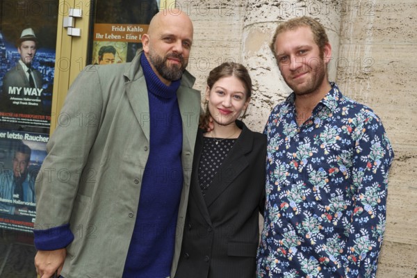 Tibor Locher, Johanna Marie Bourgeois and Johannes Hallervorden at the annual press conference for