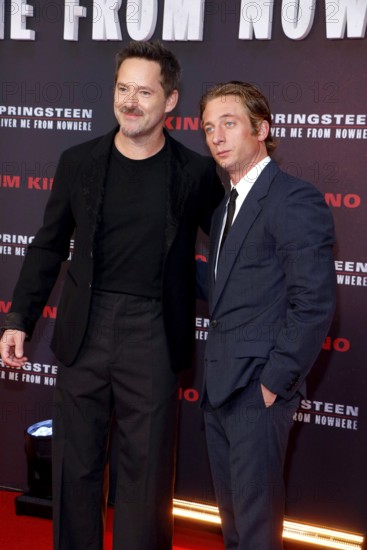 Director Scott Cooper and Jeremy Allen White at the premiere of the cinema film 'Springsteen: