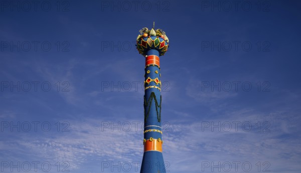 Fruit column, landmark, Cannstatter Wasen, funfair, carnival, spring festival, folk festival, Bad