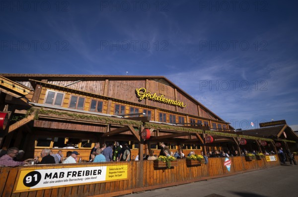 Beer tent, Göckelesmaier, outdoor catering, Cannstatter Wasen, funfair, carnival, spring festival,