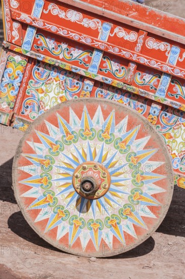 Decorative ox-cart, Costa Rica, Central America