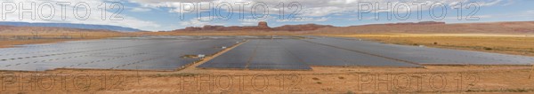 Kayenta, Arizona - The Navajo Nation's Kayenta Solar Plant. It is the first tribally-built, owned,