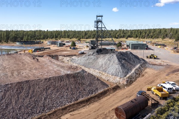 Tusayan, Arizona - Energy Fuels' controversial Pinyon Plain uranium mine, located a few miles from