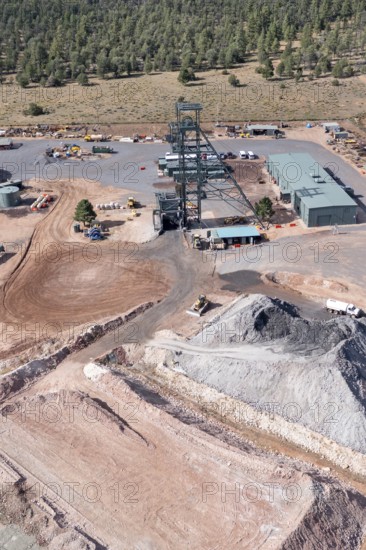 Tusayan, Arizona - Energy Fuels' controversial Pinyon Plain uranium mine, located a few miles from