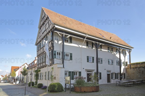 Former equestrian centre and current youth hostel at the medieval Zollern Castle in Balingen,
