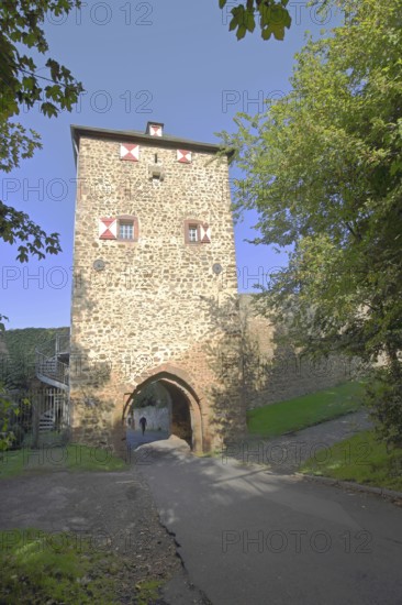 Historic Johannistor as part of the former town fortifications, town gate, town tower, Bad