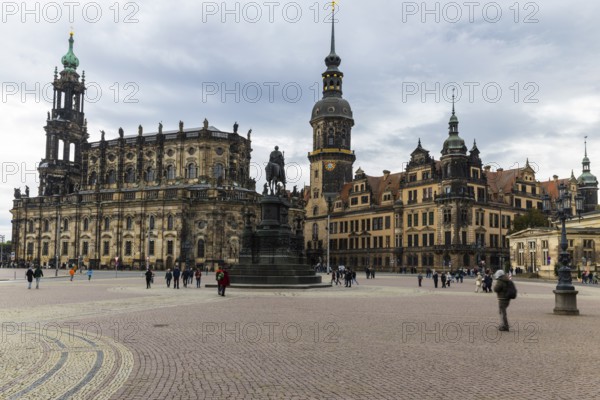 King John Monument on Theatre Square, Sanctissimae Trinitatis Cathedral, Royal Palace, Old Town,