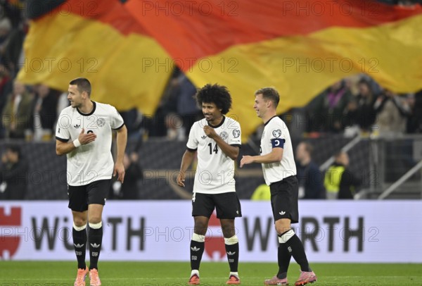Goal celebration Joshua Kimmich GER (06) Karim Adeyemi GER (14) Waldemar Anton GER (02) National