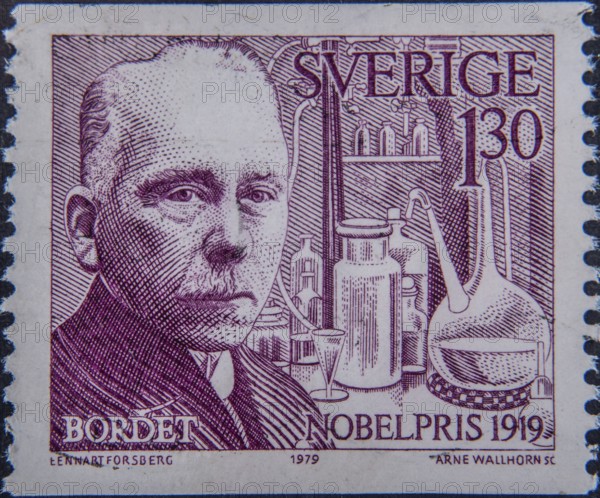 Jules Bordet (1870-1961) was a Belgian microbiologist and immunologist. In 1919 he received the