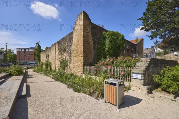 Haus der Jugend, Altes Wasserschloss, Altstadt, Stadtbefestigung, Stadtmauer, Burg, Laterne,