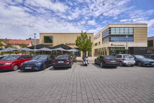 Taunus Sparkasse Anstalt des öffentlichen Rechts, Stadtbücherei, Geschäftsgebäude, moderne