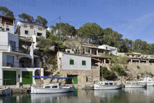 Boats in the fishing harbour of Cala Figuera, Majorca, Balearic Islands, Spain