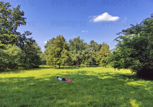 Charlottenburg Palace Gardens, also known as palace gardens, natural recreational area, Berlin,
