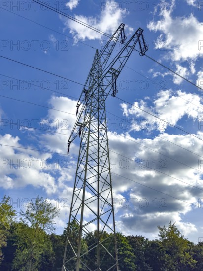 Large tall overhead line mast High-voltage mast Electricity mast Support mast Suspension of