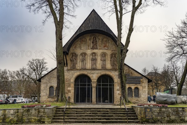 Cathedral porch of the former collegiate church Goslar Cathedral in the district of the Imperial