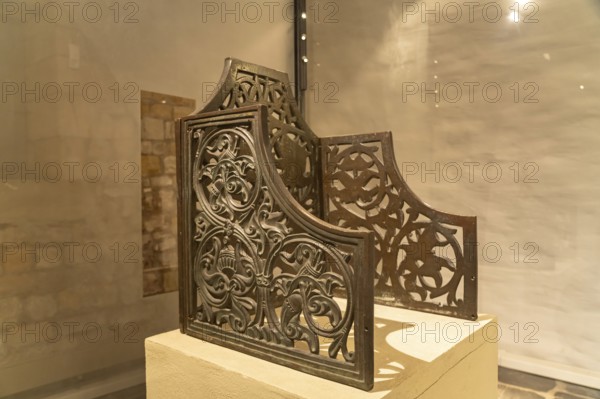 Bronze backrests of the Kaiserstuhl in the Museum of the Imperial Palace of Goslar, Goslar, Lower