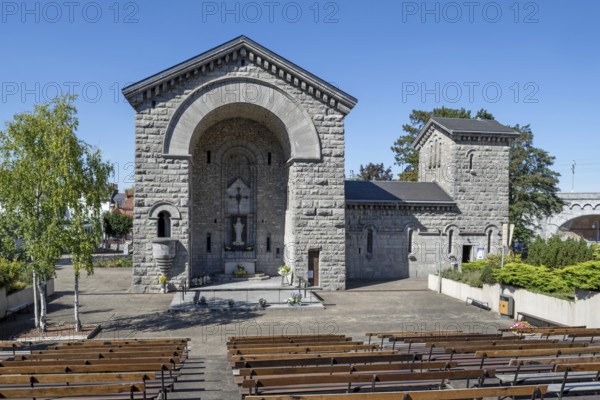 Our Lady of Beauraing, Notre-Dame de Beauraing sanctuary chapel of place of pilgrimage and Marian