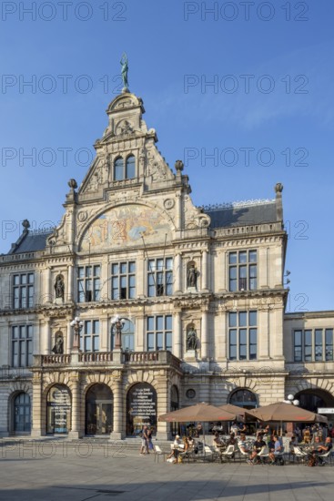 NTGent, Nederlands Toneel Gent, theatre company at the Sint-Baafsplein, St Bavo Square in the