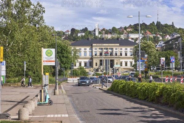 Bus stop Charlottenplatz position 5, StadtPalais - Museum für Stuttgart, Wilhelmspalais, architect