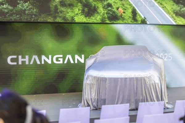 Exhibition stand of the Chinese manufacturer Changan. The Avatr brand is positioned in the premium