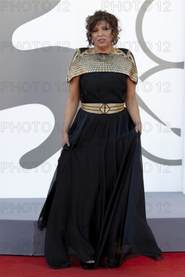 Venice, Italy - 3 September 2025: Kaouther Ben Hania during the red carpet of - The Voice Of Hind