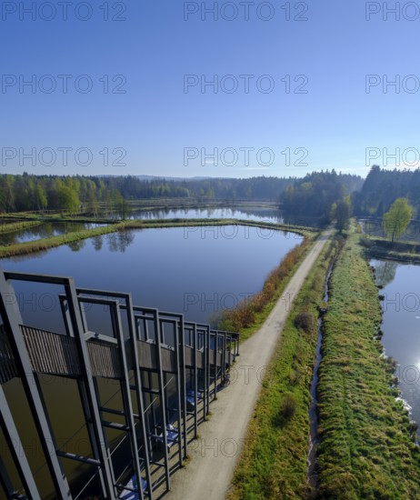 Himmelsleiter viewpoint, Tirschenreuther Teiche, Waldnaabaue, Große Teichpfanne, Vizinalradweg,
