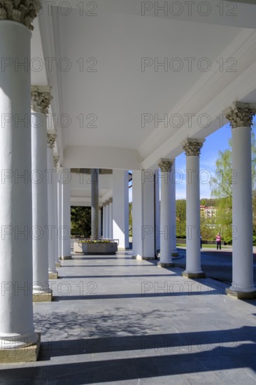 Rudolf Spring Pavilion, spring, fountain, lobby, spa centre, Caroline Fountain, colonnade,