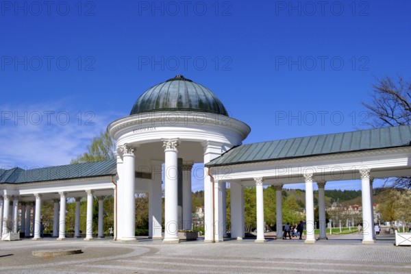 Rudolf Spring Pavilion, spring, fountain, lobby, spa centre, Caroline Fountain, colonnade,