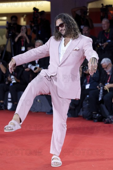 Venice, Italy - 3 September 2025: Jason Momoa during the red carpet of - Cartier Glory To The