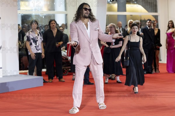 Venice, Italy - 3 September 2025: Jason Momoa during the red carpet of - Cartier Glory To The