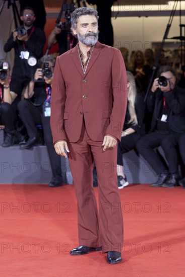 Venice, Italy - 3 September 2025: Oscar Isaac during the Red Carpet of - Cartier Glory To The