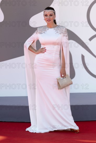Venice, Italy - 3 September 2025: Cecilia De Liberti during the Red Carpet of - The Voice Of Hind