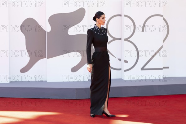 Venice, Italy - 3 September 2025: Farah Abdel Aziz during the red carpet of - The Voice Of Hind