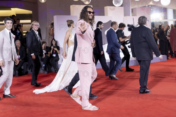 Venice, Italy - 3 September 2025: Jason Momoa during the red carpet of - Cartier Glory To The