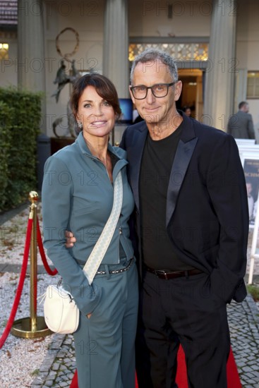 Gerit Kling with man Wolfram Becker - Premiere of The Imaginary Invalid based on The Imaginary