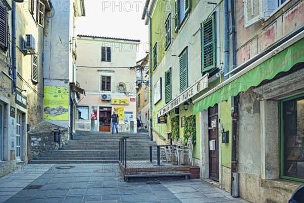 Marusiceva Street in the city of Koper, Slovenia