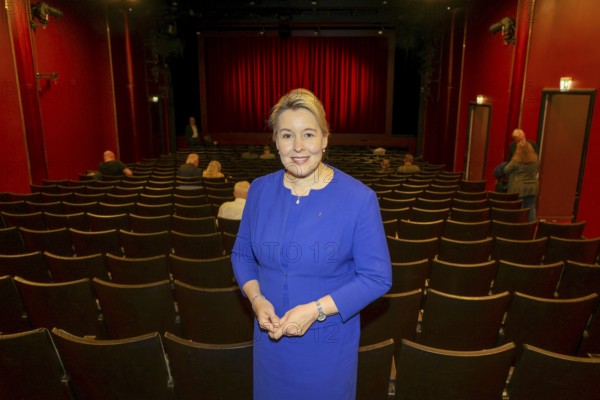 Franziska Giffey at the premiere of the play 'Der eingebildet Kranke' and Dieter Hallervorden's