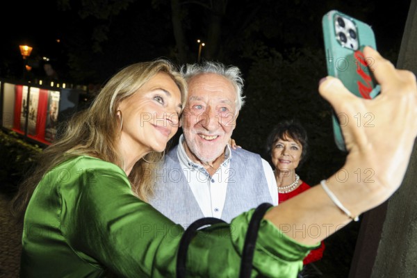 Caroline Beil and Dieter Hallervorden at the premiere of the play 'Der eingebildet Kranke' and