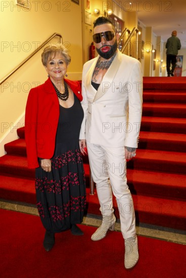 Dagmar Frederic and Harald Glööckler at the premiere of the play 'Der eingebildet Kranke' and