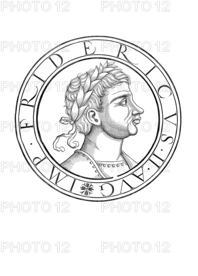 Frederick II, Federico II di Svevia, (born 26 December 1194 in Jesi near Ancona, died 13 December