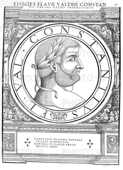 Flavius Valerius Constantius, nickname Chlorus, the Green, the Pale, short Constantius I, (born