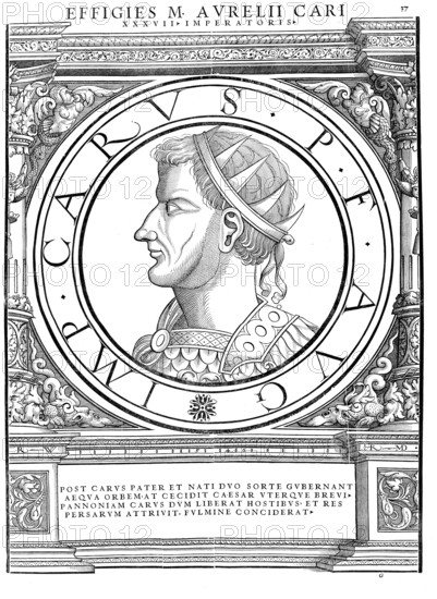 Marcus Aurelius Carus (born around 223 in Narbo Martius, died 283 in Mesopotamia) was Roman emperor