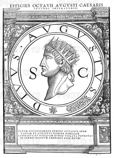 Augustus, Gaius Octavius, (born 23 September 63 BC, died 19 August 14 AD in Nola near Naples) was