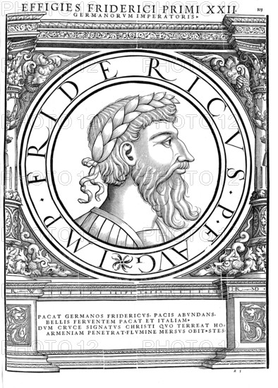 Frederick I, called Barbarossa (born around 1122, died 10 June 1190 in the river Saleph near
