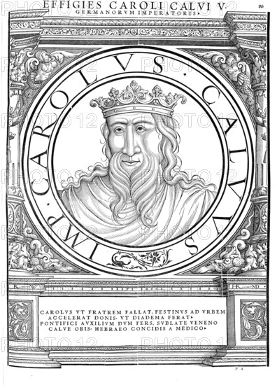 Charles II (born 13 June 823 in Frankfurt, died 6 October 877 in Avrieux near Modane), called
