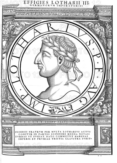 Lothar I (born 795, died 29 September 855 in Prüm Abbey) was King of Bavaria from 814 to 817, Roman