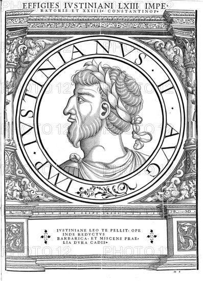 Justinian II, surnamed Rhinotmetos, with the cut-off nose, was Byzantine emperor (685 to 695 and