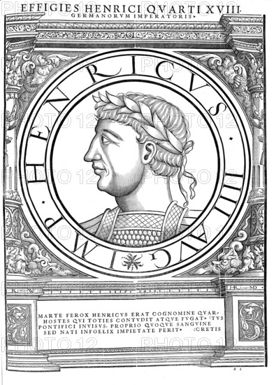 Henry IV (born 11 November 1050 presumably in Goslar, died 7 August 1106 in Liège) from the Salian